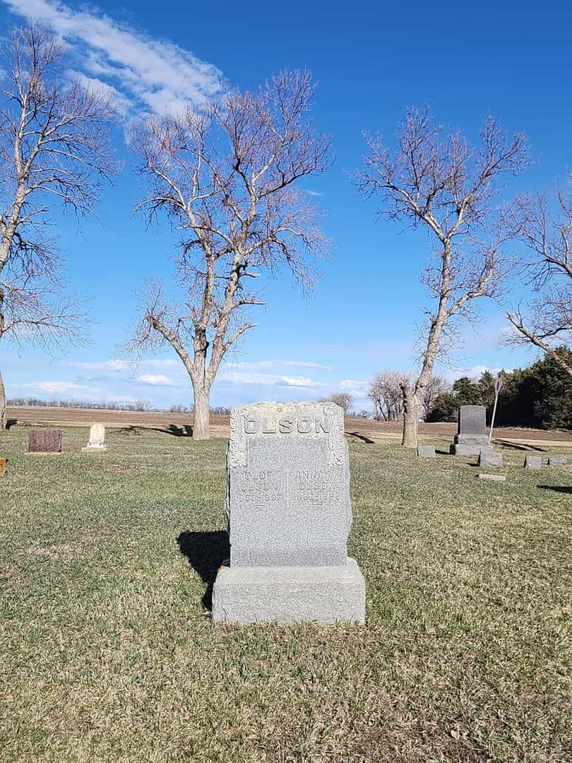 Olof Olson's grave. Photo 2