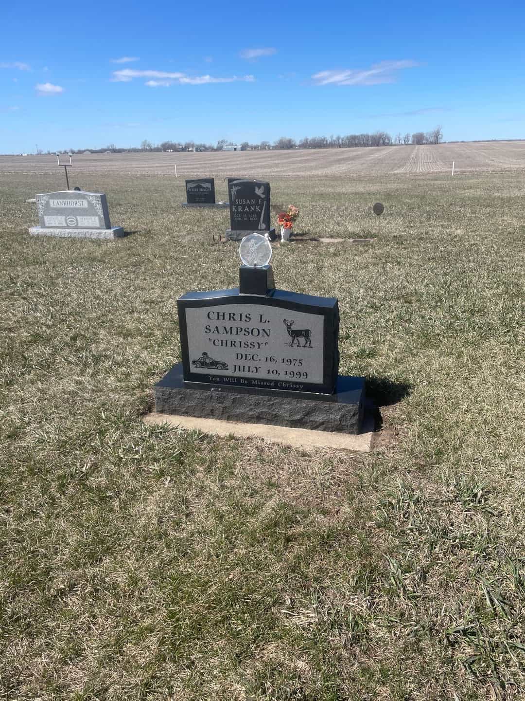 Christopher L. "Chrissy" Sampson's grave. Photo 2