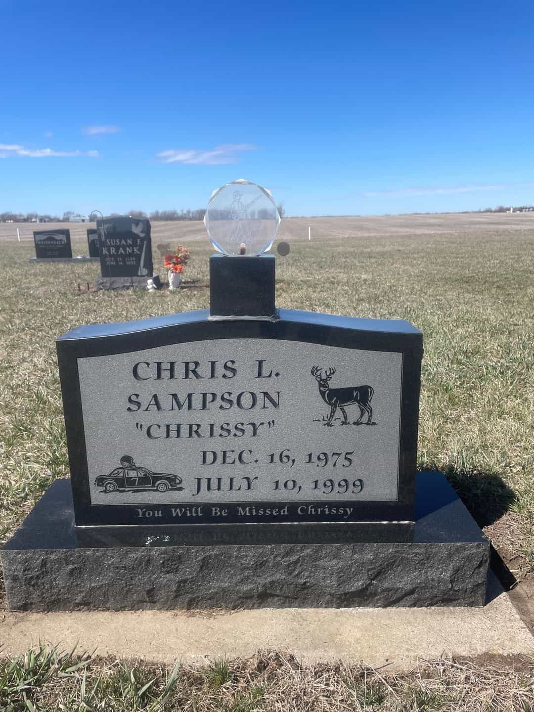 Christopher L. "Chrissy" Sampson's grave. Photo 1