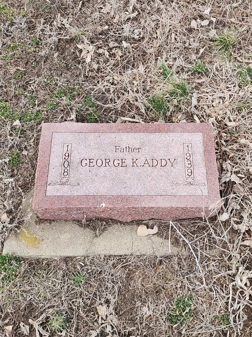 George Knox Addy's grave. Photo 1