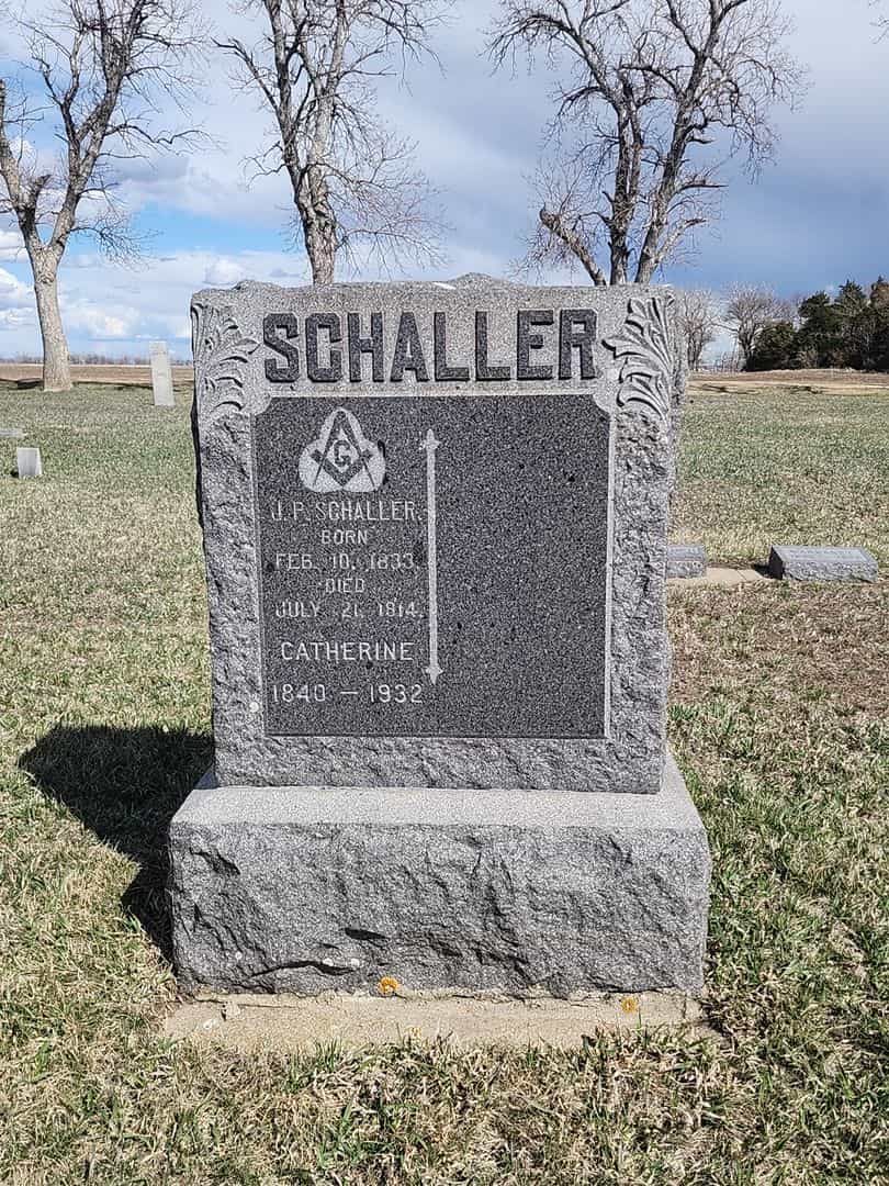 J. P. Schaller's grave. Photo 1