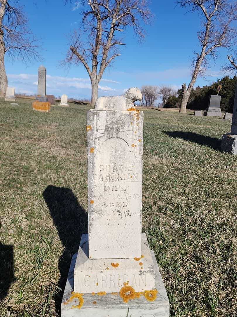Gracie Carrigan's grave. Photo 1