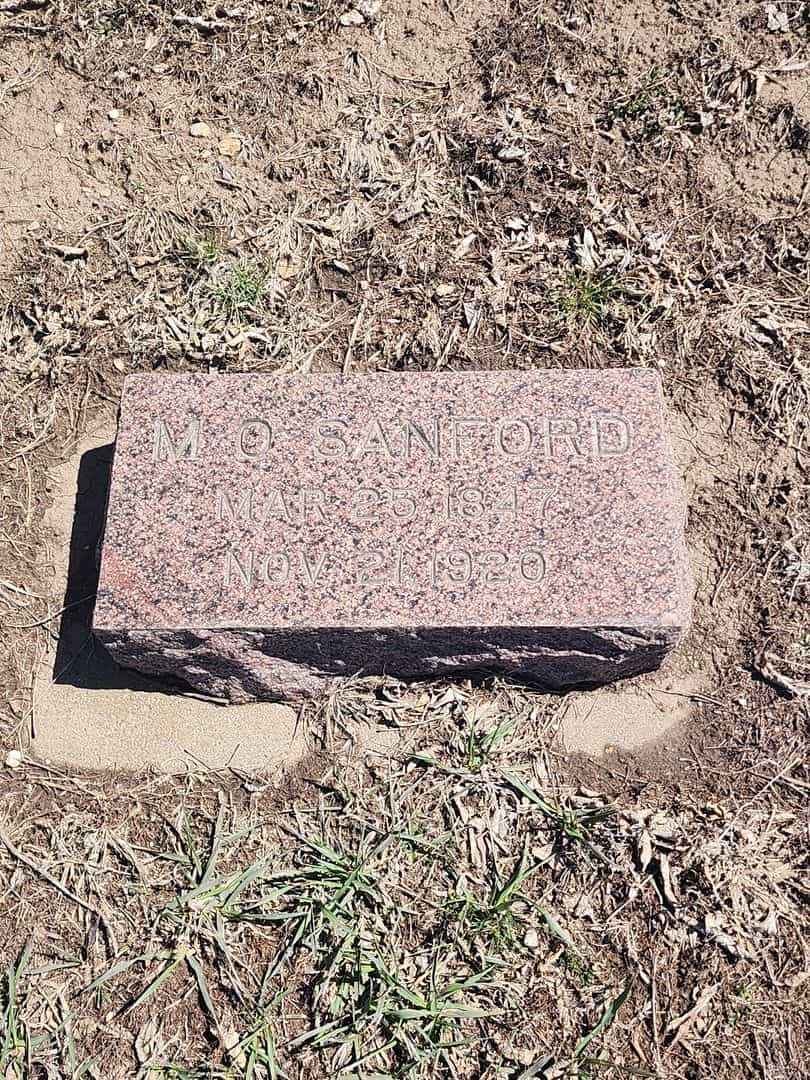 Milan Olin Sanford's grave. Photo 3