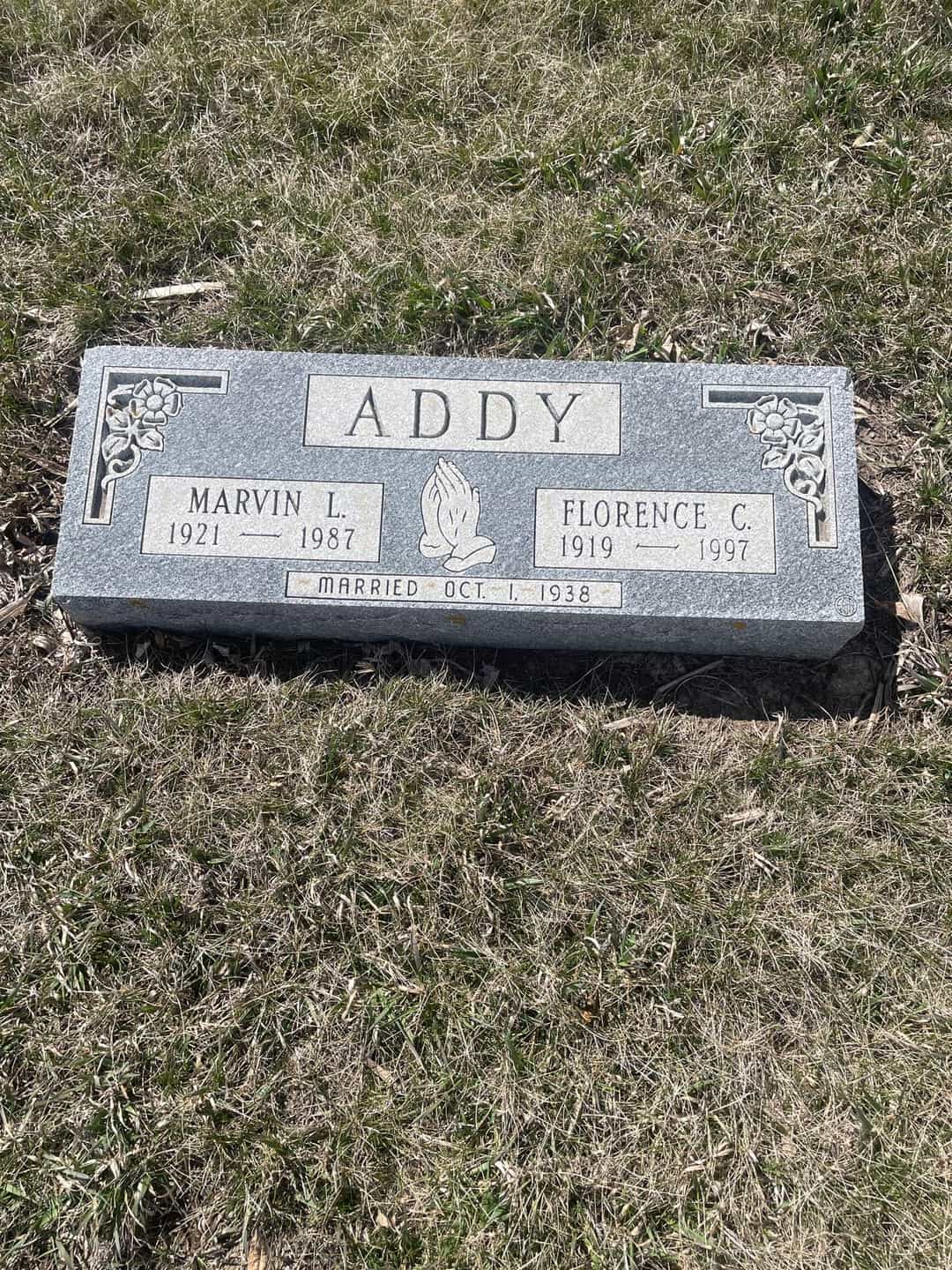 Florence C. Addy Tarrell's grave. Photo 1