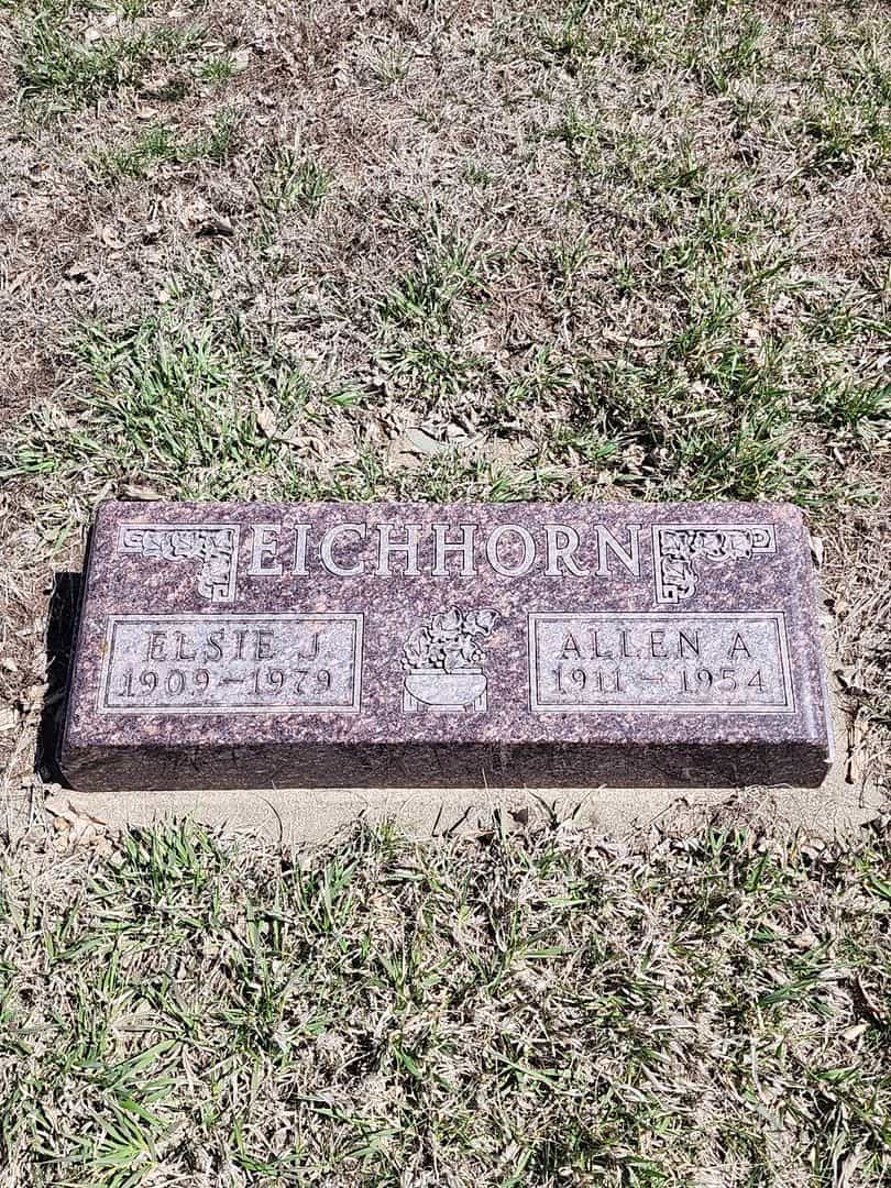 Allen A. Eichhorn's grave. Photo 1