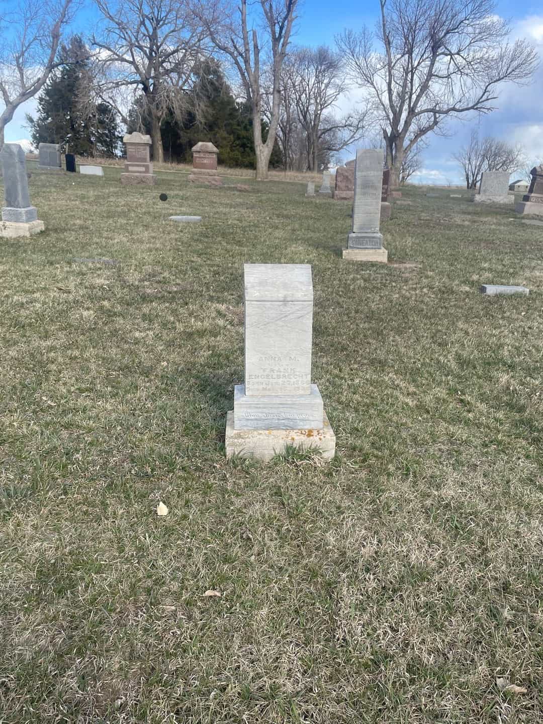 Anna M. Engelbrecht's grave. Photo 1