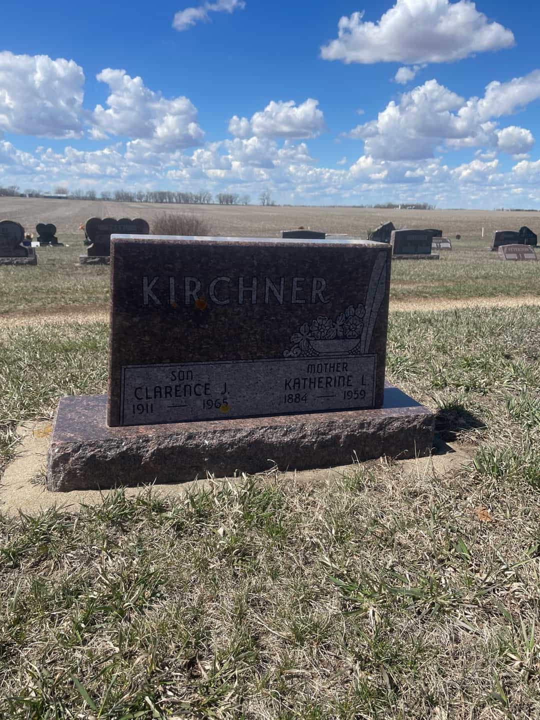 Clarence J. Kirchner's grave. Photo 1