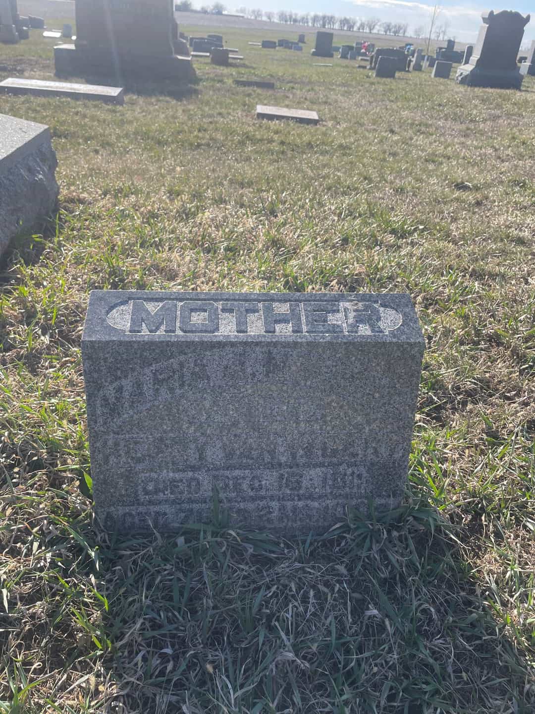 Maria Jerusha Nourse Van Woert's grave. Photo 3