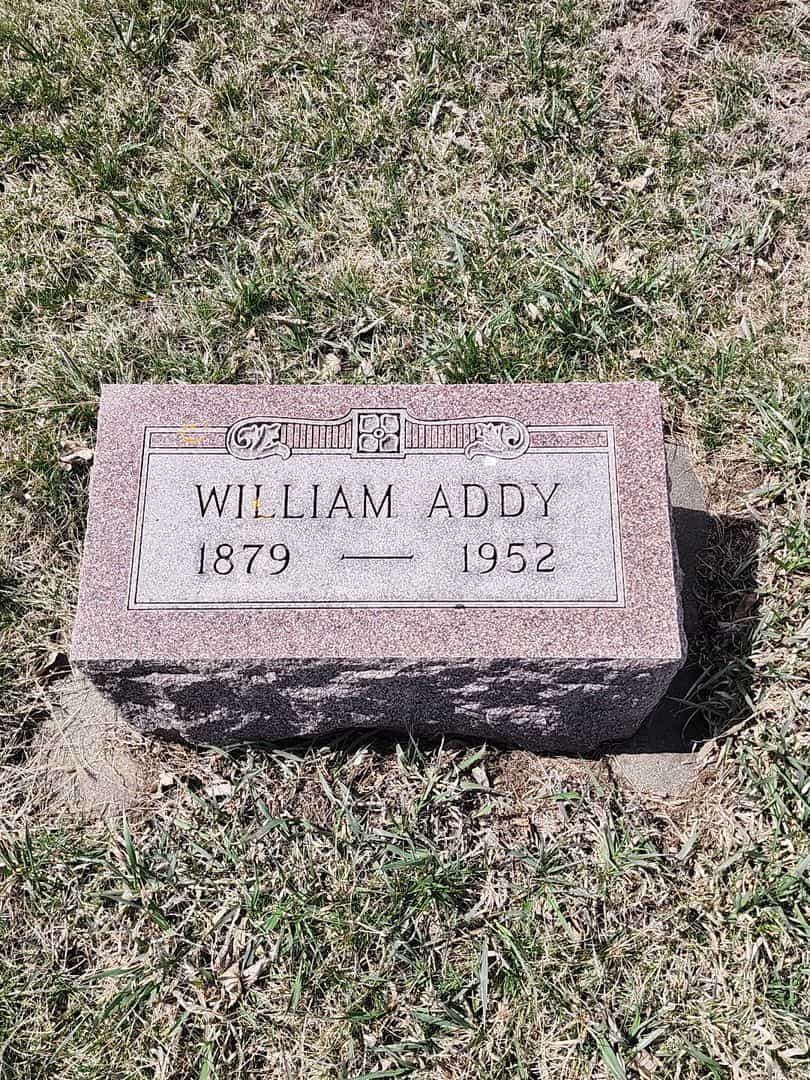 William Marvin Addy's grave. Photo 1