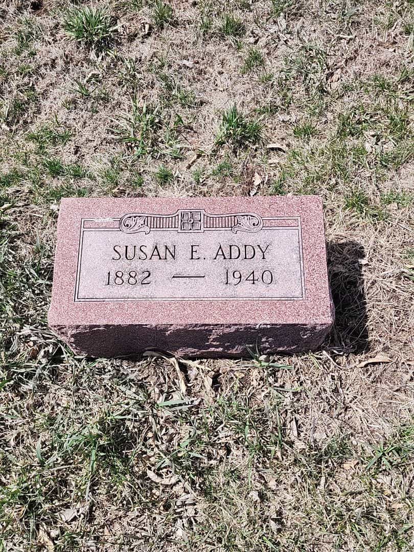 Susan Emily McConnell Addy's grave. Photo 1