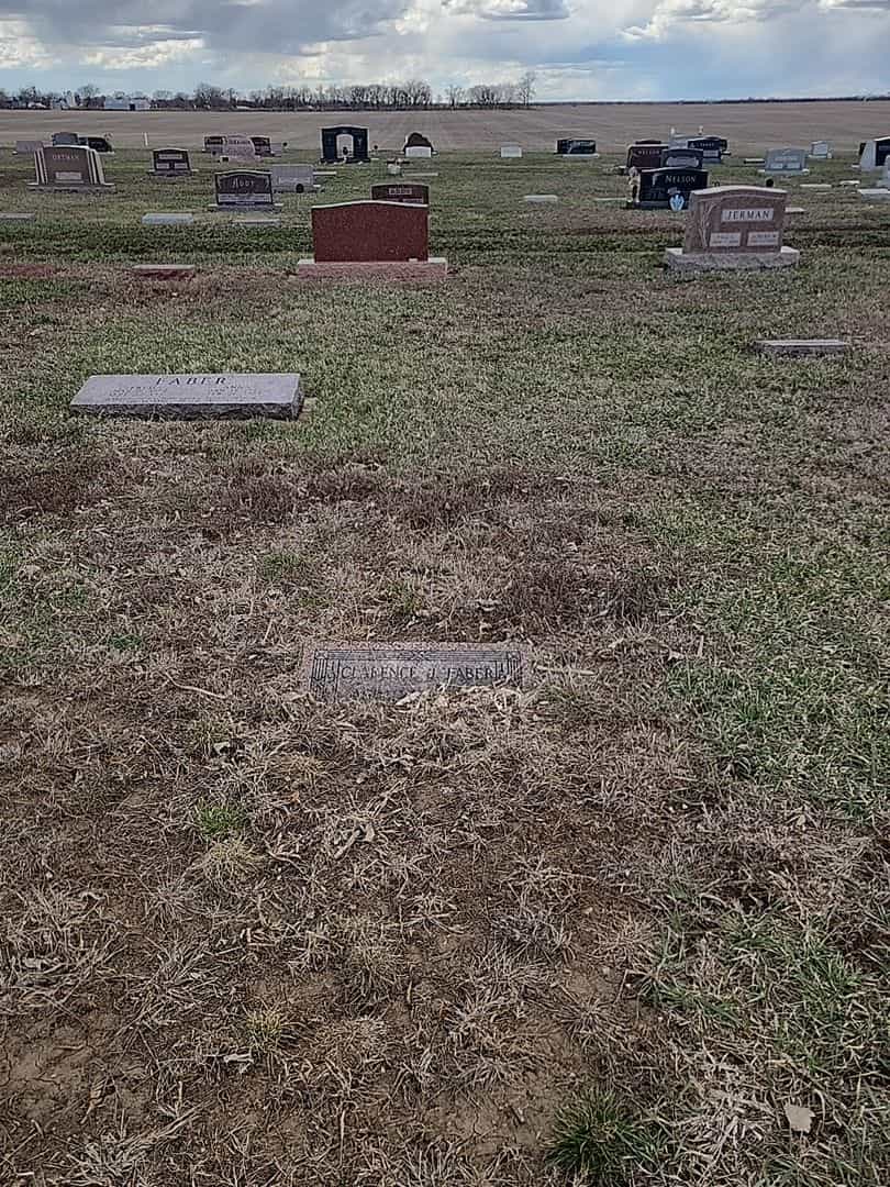Clarence J. Faber's grave. Photo 2