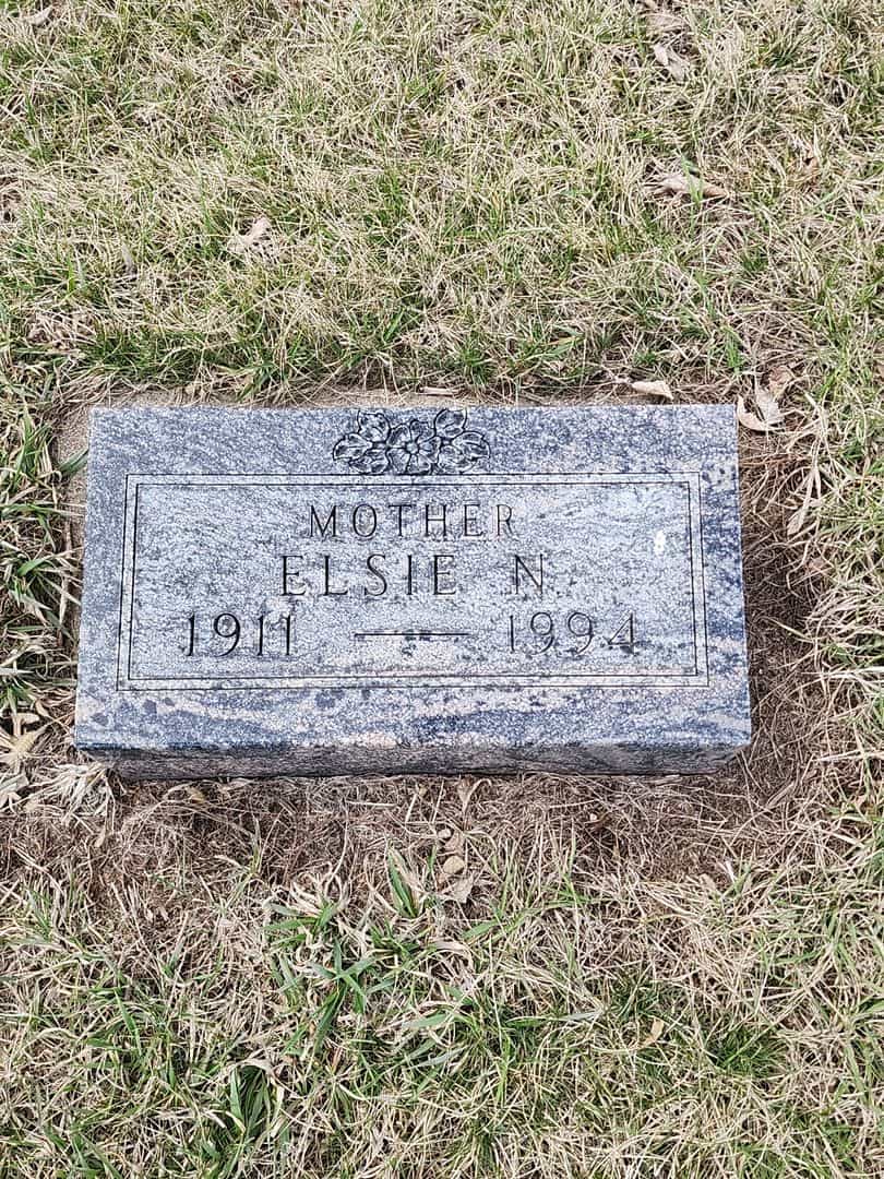 Elsie N. Ortman's grave. Photo 3