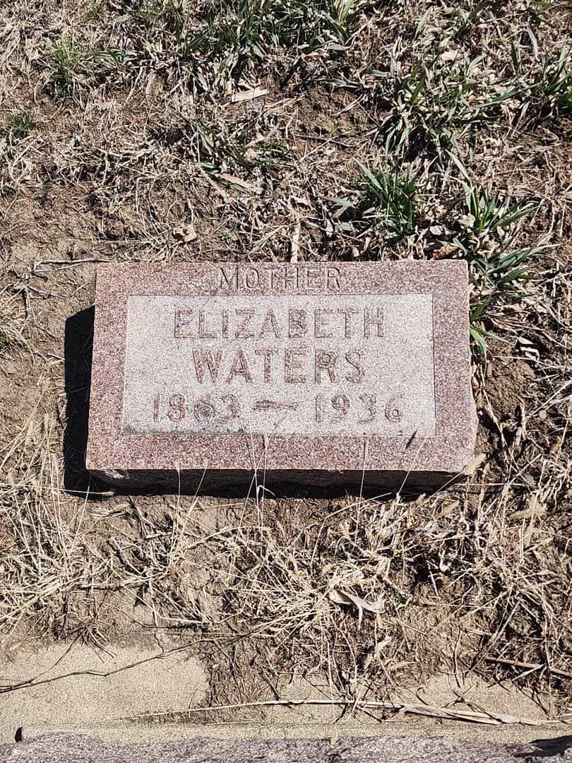 Elizabeth Reed Waters's grave. Photo 3