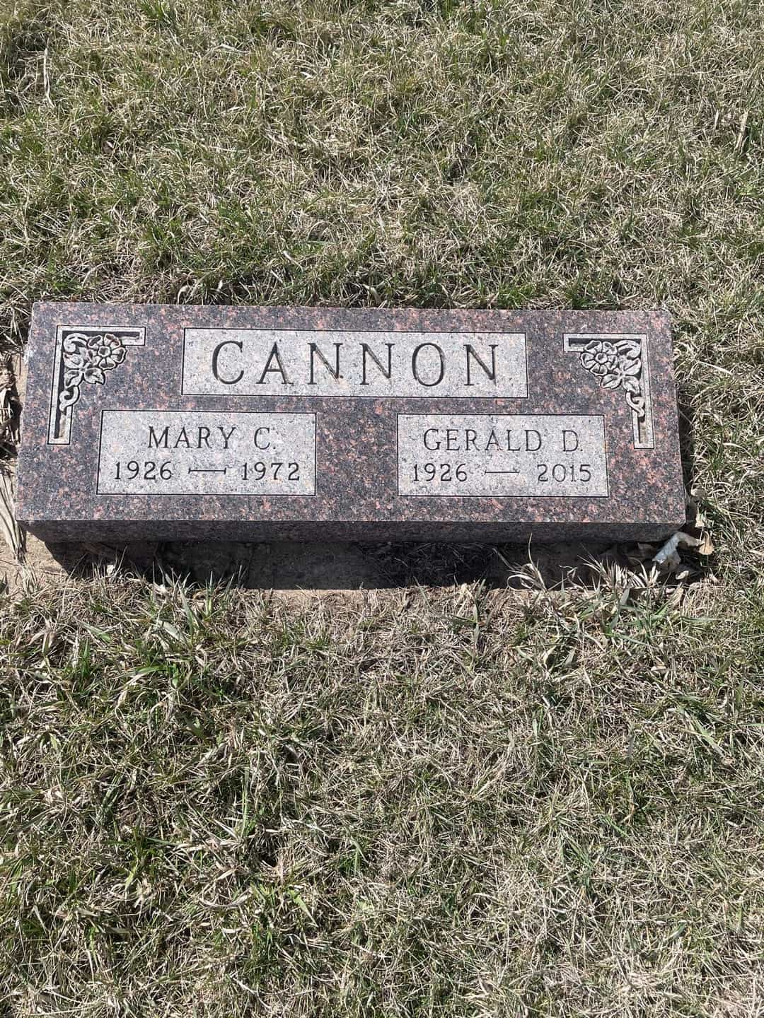 Gerald D. "Jerry" Cannon's grave. Photo 1