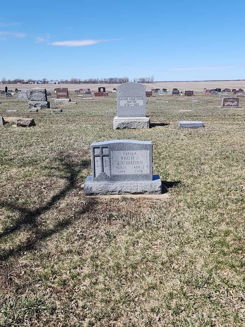 Philip J. Eichhorn's grave. Photo 2