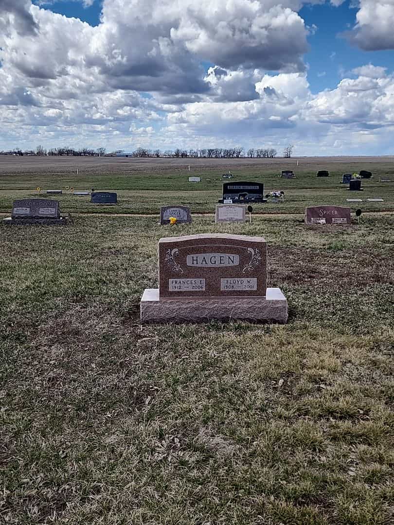 Floyd W. Hagen's grave. Photo 2