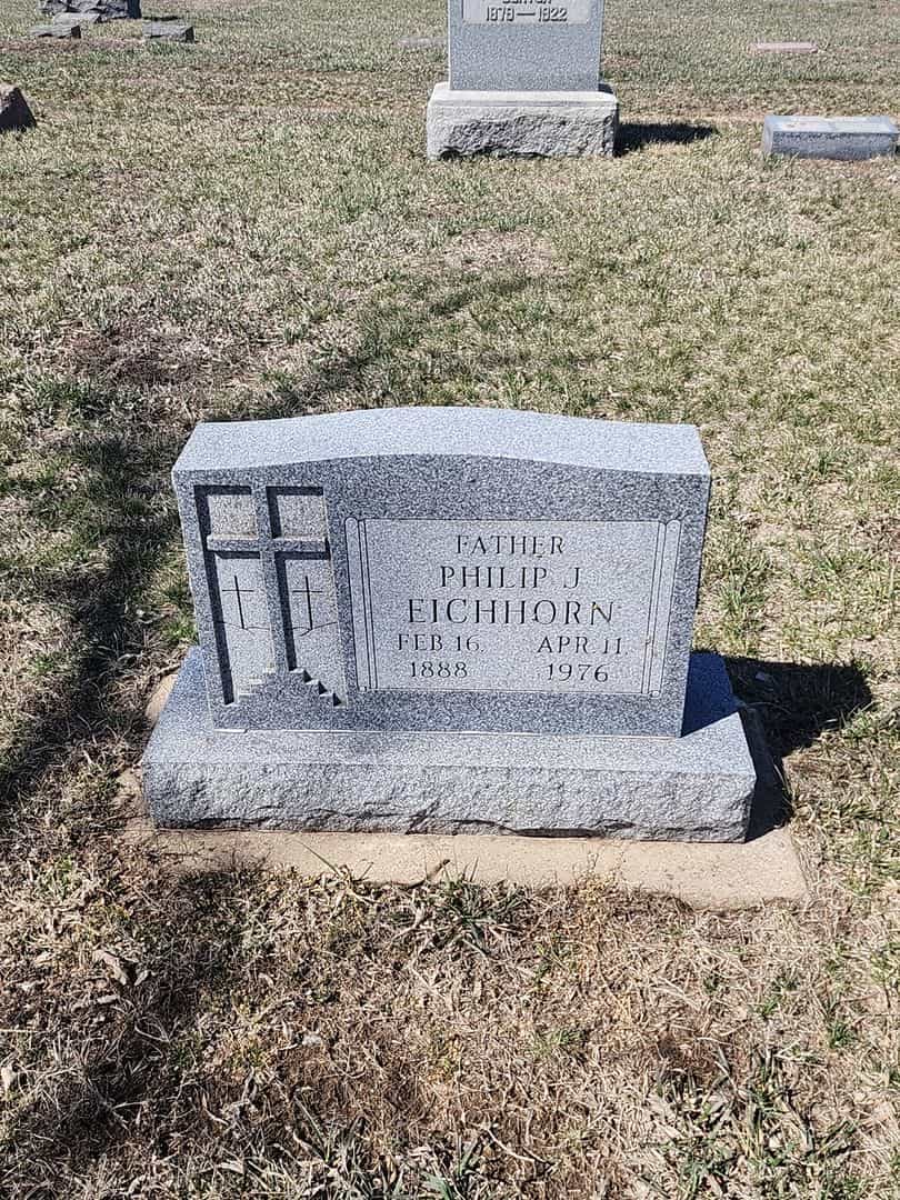 Philip J. Eichhorn's grave. Photo 1