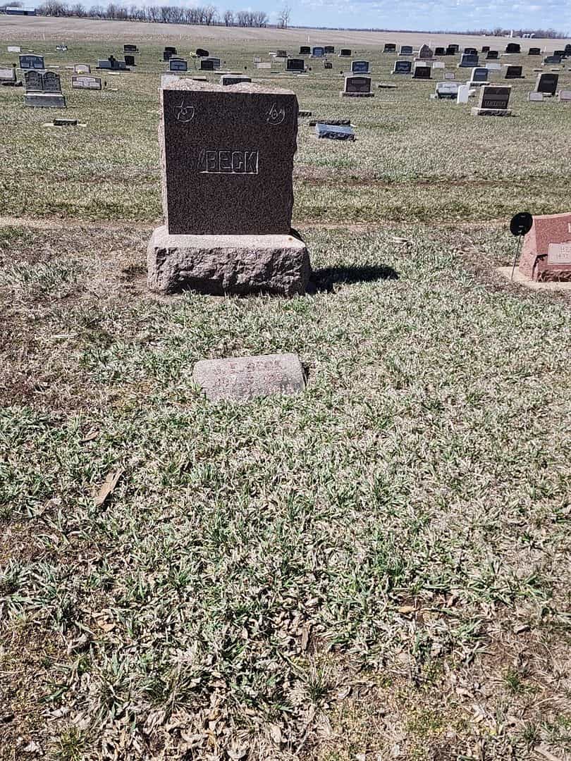 J. E. Beck's grave. Photo 2