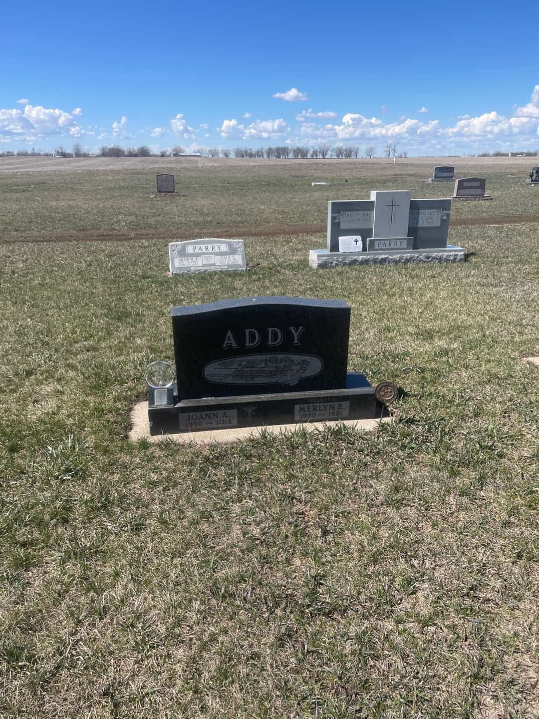 Merlyn E. "Peanut`s" Addy's grave. Photo 2
