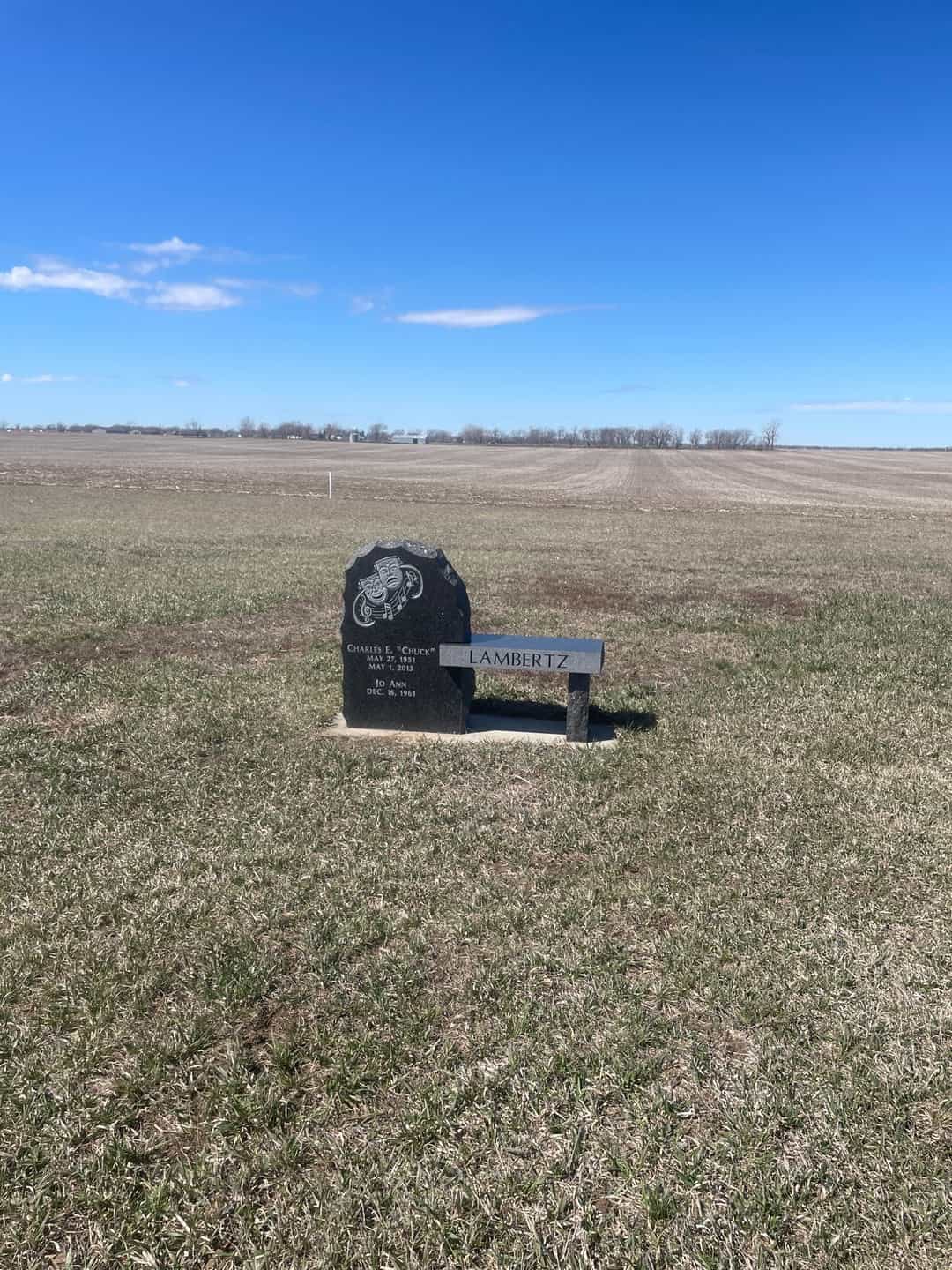 Charles E. "Chuck" Lambertz's grave. Photo 2